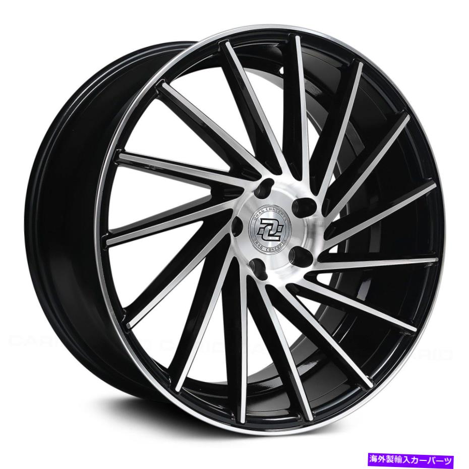 ホイール　４本セット ドラッグコンセプトR-36ホイール18x8（35、5x114.3、73.1）4のブラックリムセット Drag Concepts R-36 Wheels 18x8 (35, 5x114.3, 73.1) Black Rims Set of 4【並行輸入品】｜Us Custom Parts Shop USDM