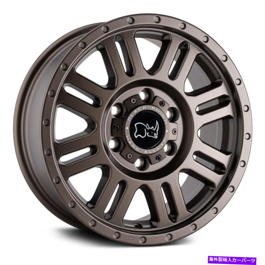 ホイール　４本セット ブラックサイイエローストーンホイール16x8（45、5x160、65.07）4のブロンズリムセット Black Rhino YELLOWSTONE Wheels 16x8 (45, 5x160, 65.07) Bronze Rims Set of 4【並行輸入品】