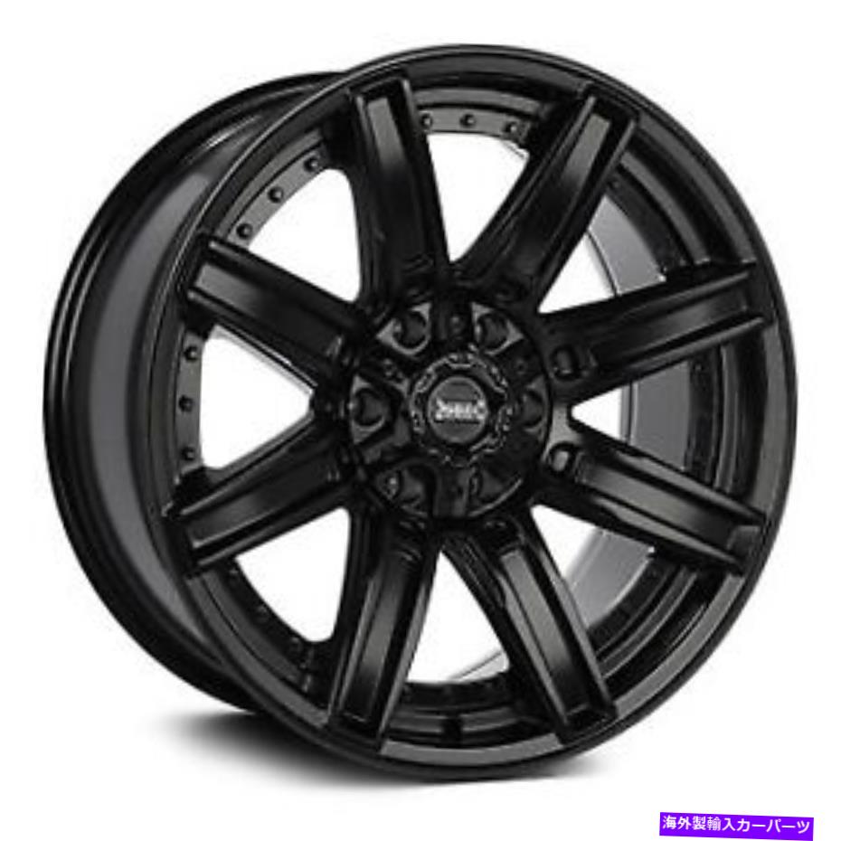 ホイール　４本セット ruffino hard ruf61鍛造ホイール18x9（20、8x180、124.3）4のブラックリムセット Ruffino Hard RUF61 FORGED Wheels 18x9 (20, 8x180, 124.3) Black Rims Set of 4【並行輸入品】