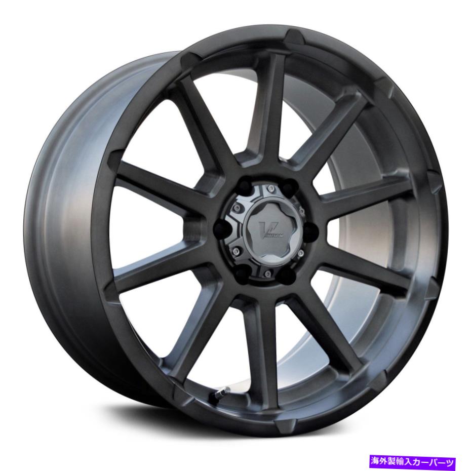 ホイール　４本セット VロックVR13戦術ホイール18x9.5（15、5x139.7、108.1）4のブラシ付きリムセット V-Rock VR13 TACTICAL Wheels 18x9.5 (15, 5x139.7, 108.1) Brushed Rims Set of 4【並行輸入品】