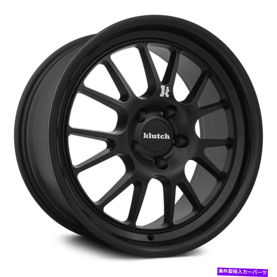 ホイール 4本セット Klutch SL14ホイール18x9.5(35、5x110、73.1)4のブラックリムセット Klutch SL14 Wheels 18x9.5 (35, 5x110, 73.1) Black Rims Set of 4【並行輸入品】