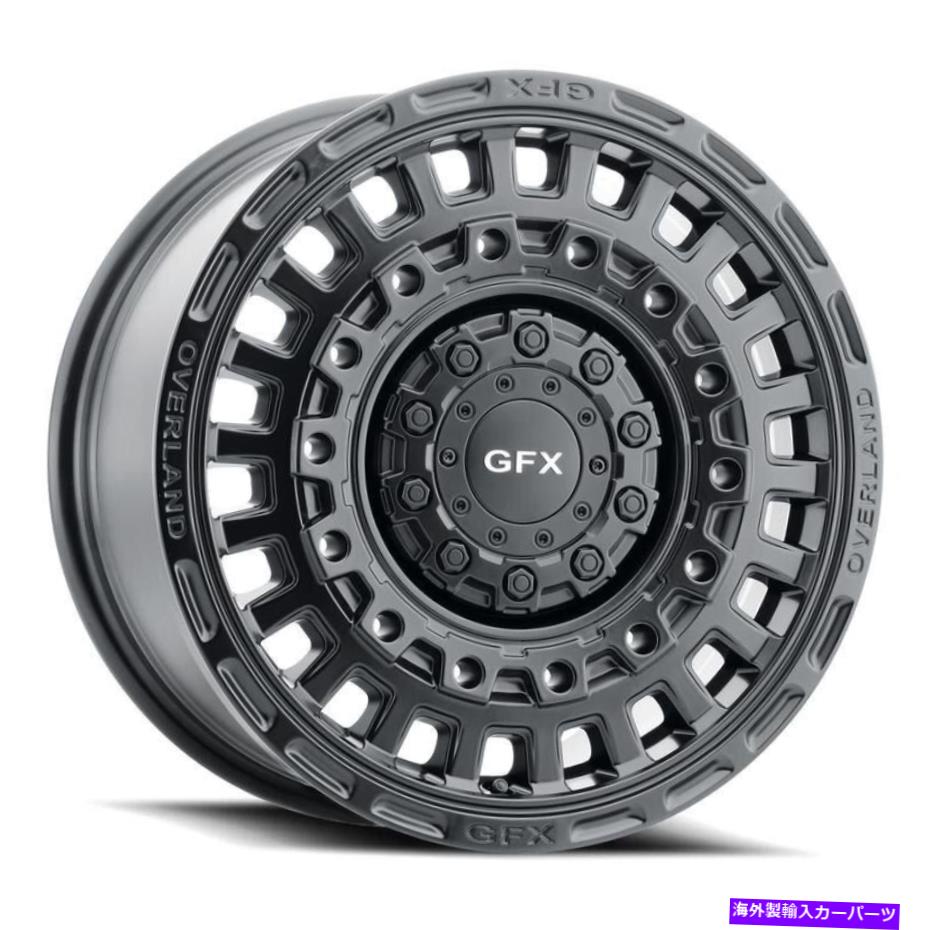 ホイール　４本セット G-FX MV3ホイール17x8（60、6x130、84.1）4のブラックリムセット G-FX MV3 Wheels 17x8 (60, 6x130, 84.1) Black Rims Set of 4【並行輸入品】