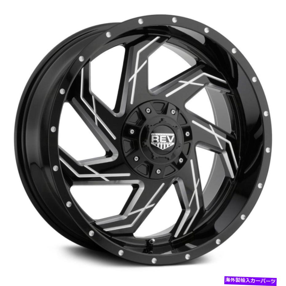 ホイール 4本セット Rev 895ホイール20x9(-12、6x135、87)4のブラックリムセット REV 895 Wheels 20x9 (-12, 6x135, 87) Black Rims Set of 4【並行輸入品】|Us Custom Parts Shop USDM