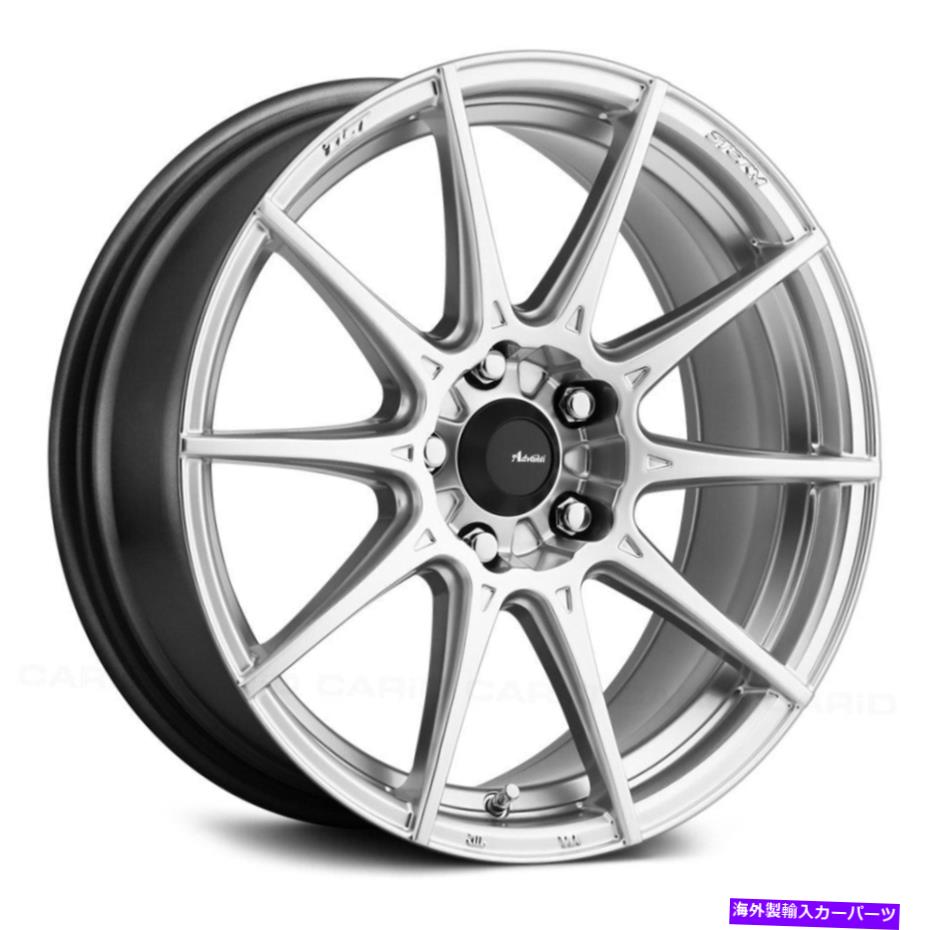 ホイール　４本セット Advanti Racing Storm S1ホイール17x8（45、5x120.65、74.1）4のシルバーリムセット Advanti Racing STORM S1 Wheels 17x8 (45, 5x120.65, 74.1) Silver Rims Set of 4【並行輸入品】｜Us Custom Parts Shop USDM