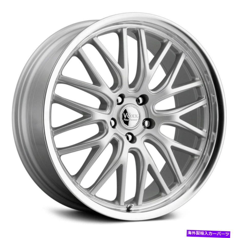 ホイール　４本セット Voxx Masiホイール18x8（45、5x112、66.56）4のシルバーリムセット Voxx MASI Wheels 18x8 (45, 5x112, 66.56) Silver Rims Set of 4【並行輸入品】