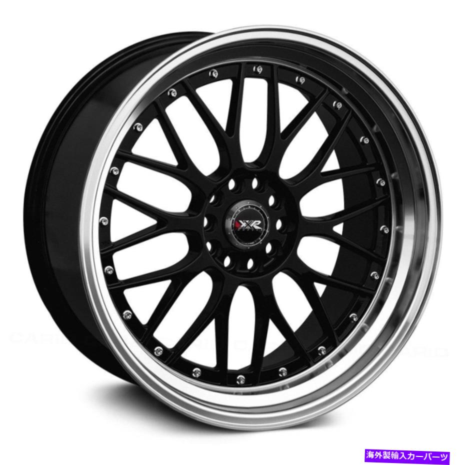 ホイール　４本セット xxr 521ホイール18x10（25、5x114.3、73.1）4のブラックリムセット XXR 521 Wheels 18x10 (25, 5x114.3, 73.1) Black Rims Set of 4【並行輸入品】