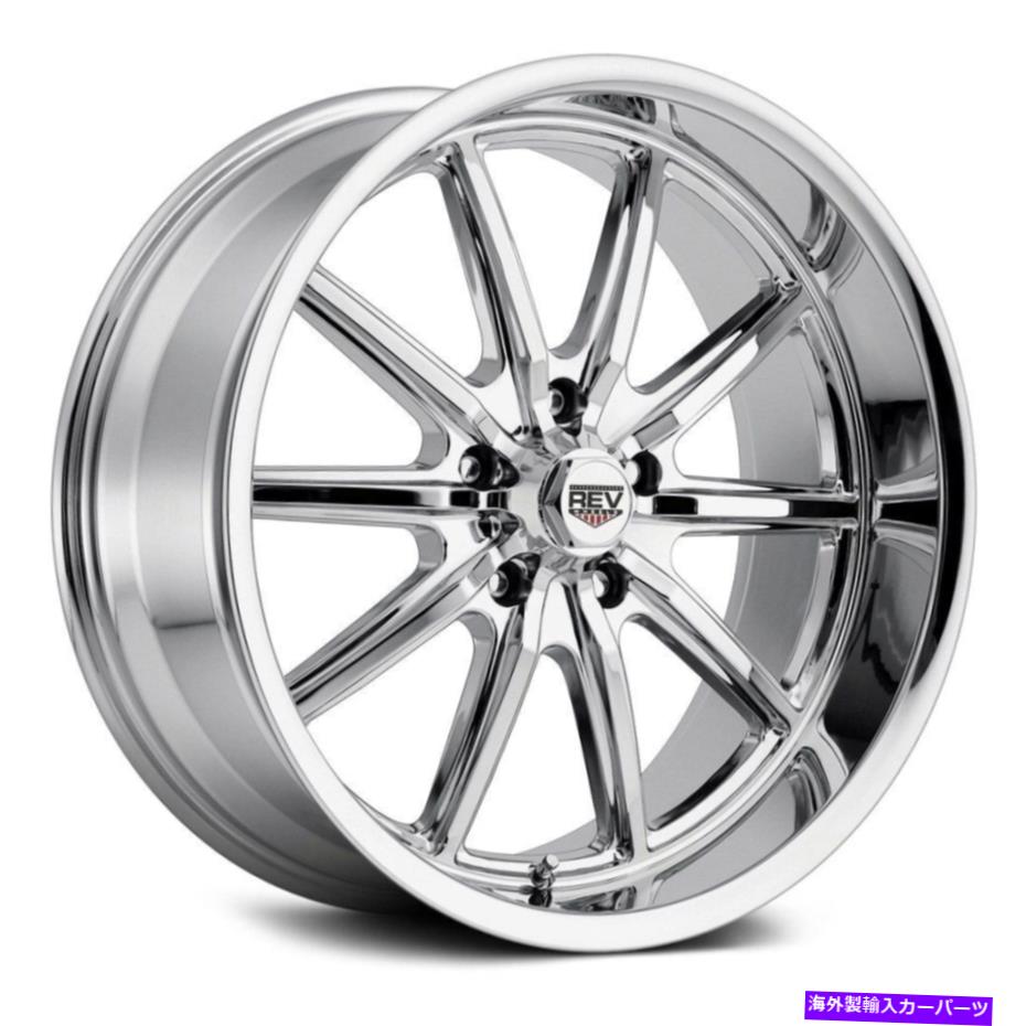 ホイール 4本セット Rev 110ホイール17x8(0、5x120.65、72.7)4のクロムリムセット REV 110 Wheels 17x8 (0, 5x120.65, 72.7) Chrome Rims Set of 4【並行輸入品】|Us Custom Parts Shop USDM
