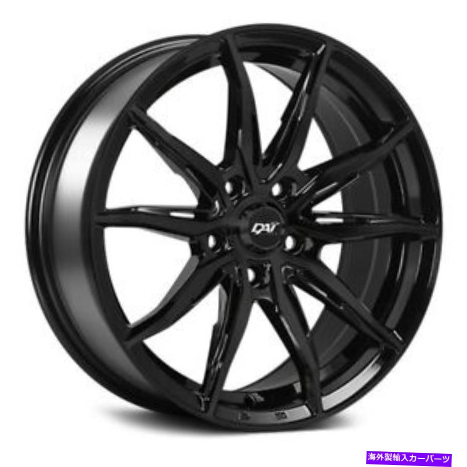 ホイール　４本セット Dai Alloys DW115 FRINCING WHEELS 18x8（40、5x114.3、73.1）4のブラックリムセット DAI Alloys DW115 FRANTIC Wheels 18x8 (40, 5x114.3, 73.1) Black Rims Set of 4【並行輸入品】