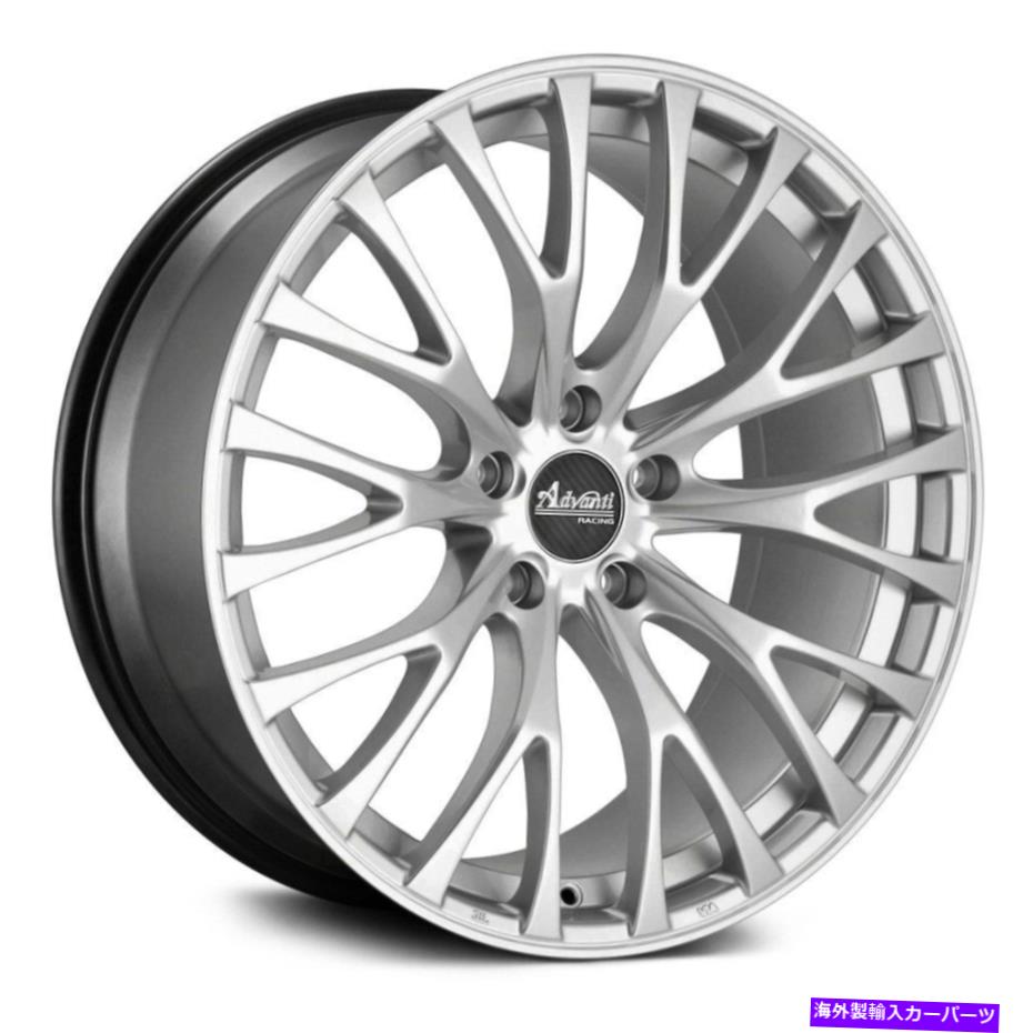 ホイール　４本セット Advanti Racing FastosoWheels20x10（35、5x114.3、73.1）4のシルバーリムセット Advanti Racing FASTOSO Wheels 20x10 (35, 5x114.3, 73.1) Silver Rims Set of 4【並行輸入品】