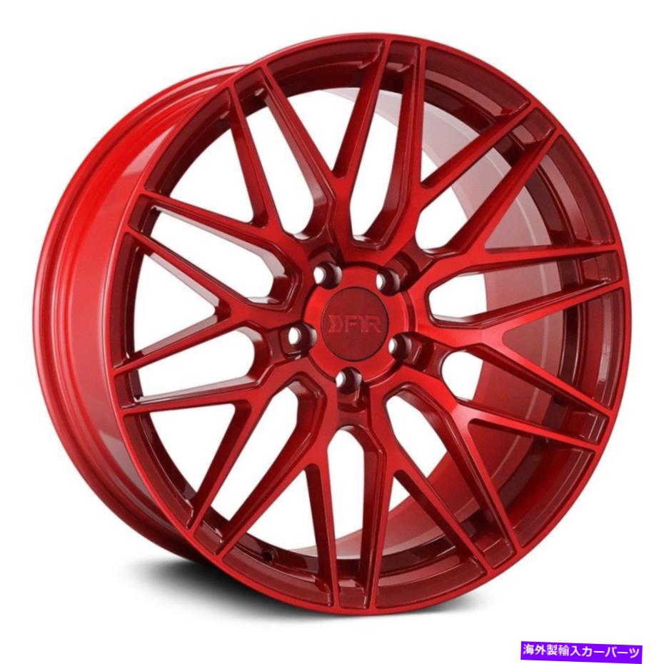 ホイール　４本セット F1R F103ホイール18x8.5（38、5x100、73.1）4の赤いリムセット F1R F103 Wheels 18x8.5 (38, 5x100, 73.1) Red Rims Set of 4【並行輸入品】