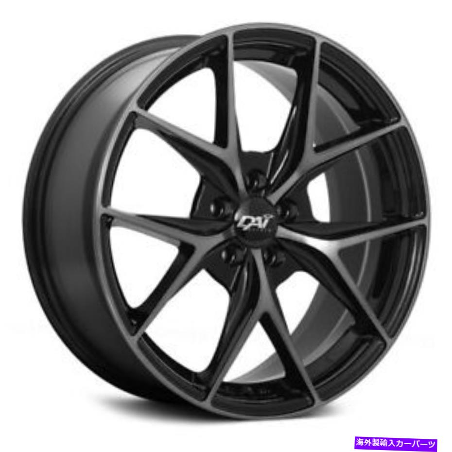 ホイール 4本セット Dai Alloys DW94 Elegante Wheels 18x8(40、5x114.3、73.1)4のブラックリムセット DAI Alloys DW94 ELEGANTE Wheels 18x8 (40, 5x114.3, 73.1) Black Rims Set of 4【並行輸入品】|Us Custom Parts Shop USDM