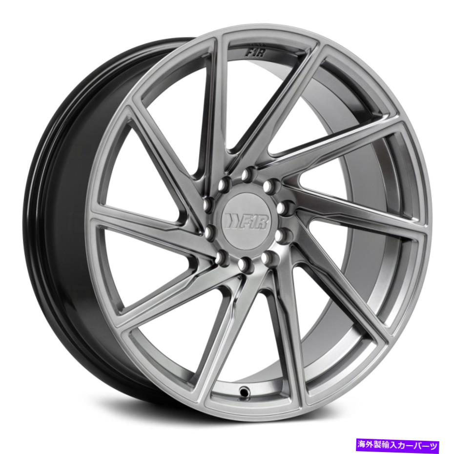 ホイール　４本セット F1R F29ホイール18x9.5（38、5x114.3、73.1）4のブラックリムセット F1R F29 Wheels 18x9.5 (38, 5x114.3, 73.1) Black Rims Set of 4【並行輸入品】