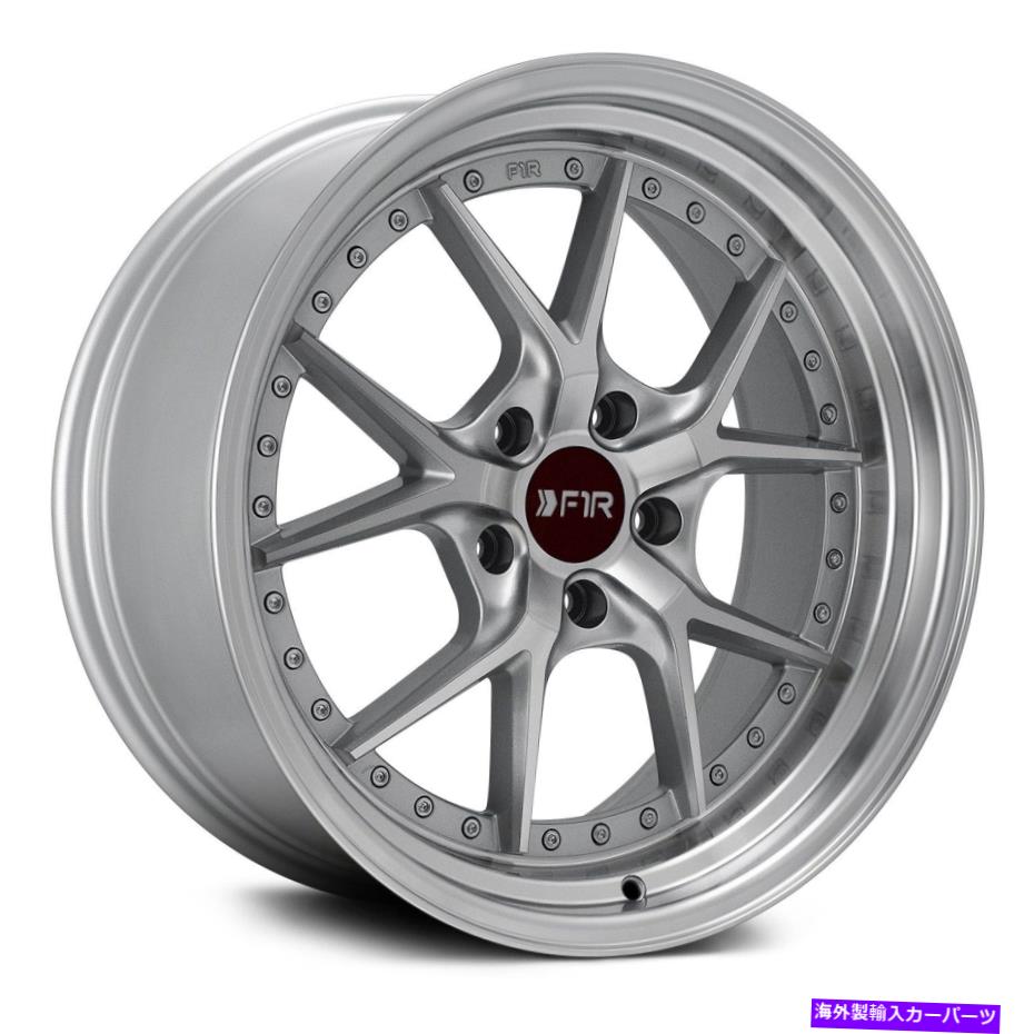 ホイール　４本セット F1R F105ホイール18x9.5（38、5x114.3、73.1）4のシルバーリムセット F1R F105 Wheels 18x9.5 (38, 5x114.3, 73.1) Silver Rims Set of 4【並行輸入品】