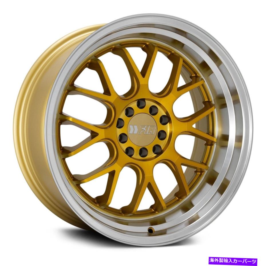 ホイール　４本セット F1R F21 V2ホイール18x9.5（40、5x120.65、73.1）4のゴールドリムセット F1R F21 V2 Wheels 18x9.5 (40, 5x120.65, 73.1) Gold Rims Set of 4【並行輸入品】｜Us Custom Parts Shop USDM