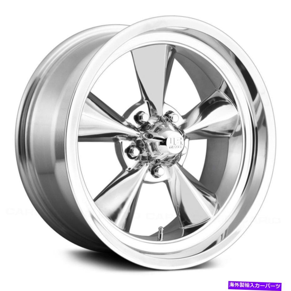 ホイール　４本セット U.S. Mags U108 Standard 1PCホイール15x8（1、5x120.65）4の磨かれたリムセット U.S. Mags U108 STANDARD 1PC Wheels 15x8 (1, 5x120.65) Polished Rims Set of 4【並行輸入品】