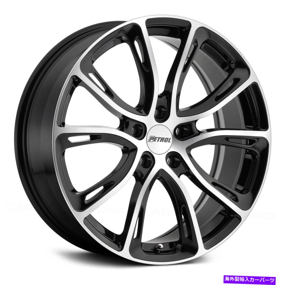 ホイール　４本セット ガソリンP5Aホイール18x8（32、5x112、72.1）4のブラックリムセット Petrol P5A Wheels 18x8 (32, 5x112, 72.1) Black Rims Set of 4【並行輸入品】