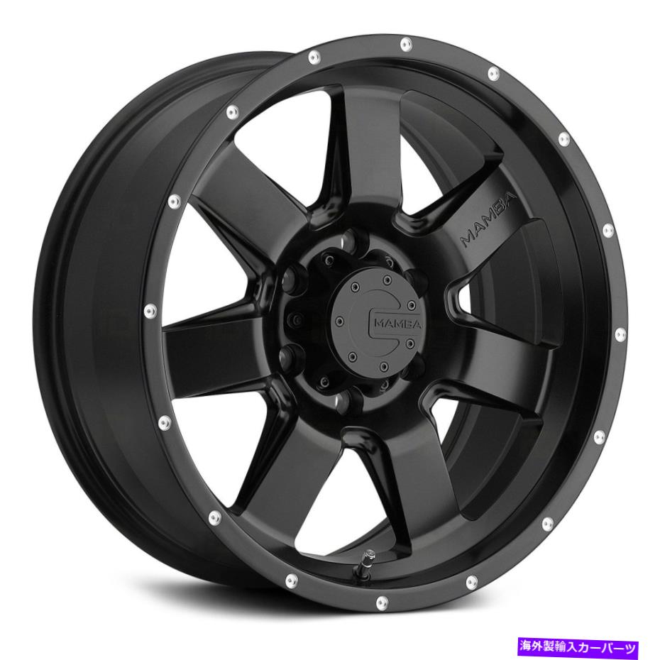 ホイール　４本セット Mamba M14ホイール17x9（12、6x139.7、106.1）4のブラックリムセット Mamba M14 Wheels 17x9 (12, 6x139.7, 106.1) Black Rims Set of 4【並行輸入品】