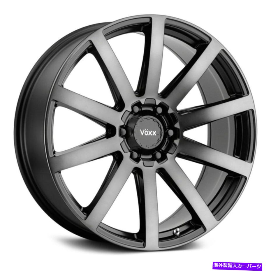 ホイール　４本セット Voxx ventoホイール17x7.5（40、5x112、72.56）4のブラックリムセット Voxx VENTO Wheels 17x7.5 (40, 5x112, 72.56) Black Rims Set of 4【並行輸入品】