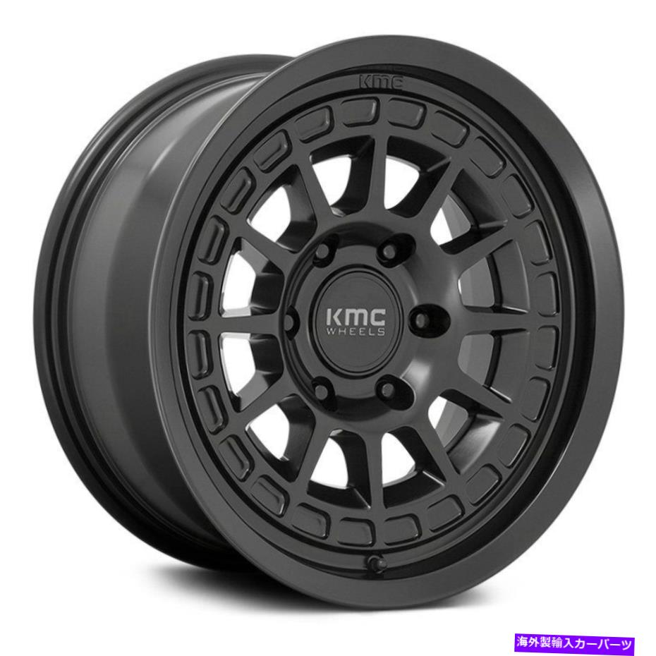 ホイール　４本セット KMC KM719キャニオンホイール17x8（20、6x139.7、106.1）4のブラックリムセット KMC KM719 CANYON Wheels 17x8 (20, 6x139.7, 106.1) Black Rims Set of 4【並行輸入品】