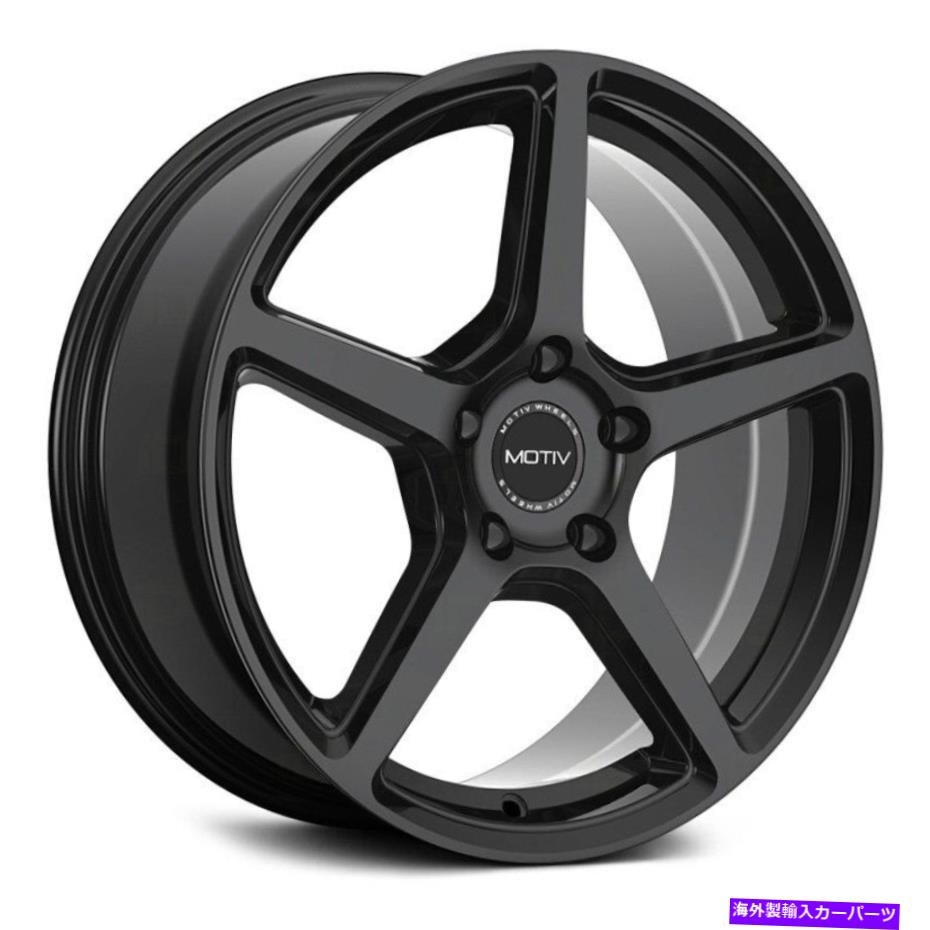 ホイール 4本セット Motiv 433bブレードホイール18x7.5(40、5x114.3、73.1)4のブラックリムセット Motiv 433B BLADE Wheels 18x7.5 (40, 5x114.3, 73.1) Black Rims Set of 4【並行輸入品】|Us Custom Parts Shop USDM