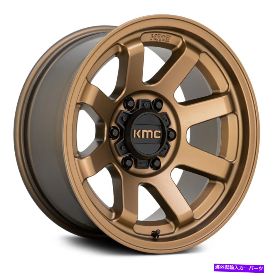 ホイール　４本セット KMC KM723トレイルホイール16x8（0、6x139.7、106.1）4のブロンズリムセット KMC KM723 TRAIL Wheels 16x8 (0, 6x139.7, 106.1) Bronze Rims Set of 4【並行輸入品】