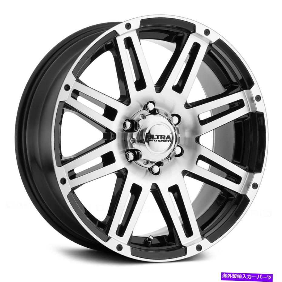 ホイール 4本セット Ultra 226Uマシンホイール16x8(1、8x165.1、125.2)4のブラックリムセット Ultra 226U MACHINE Wheels 16x8 (1, 8x165.1, 125.2) Black Rims Set of 4【並行輸入品】|Us Custom Parts Shop USDM