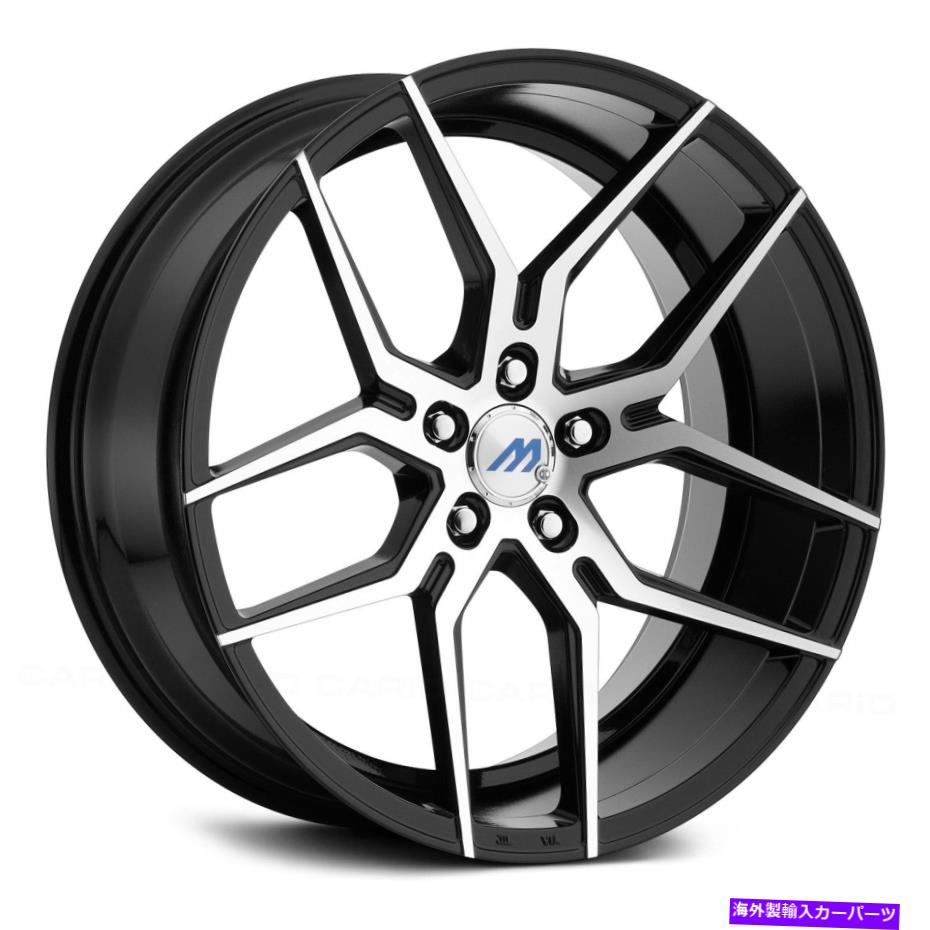 ホイール　４本セット Mach Me4ホイール18x8（35、5x114.3、72.56）4のブラックリムセット MACH ME4 Wheels 18x8 (35, 5x114.3, 72.56) Black Rims Set of 4【並行輸入品】
