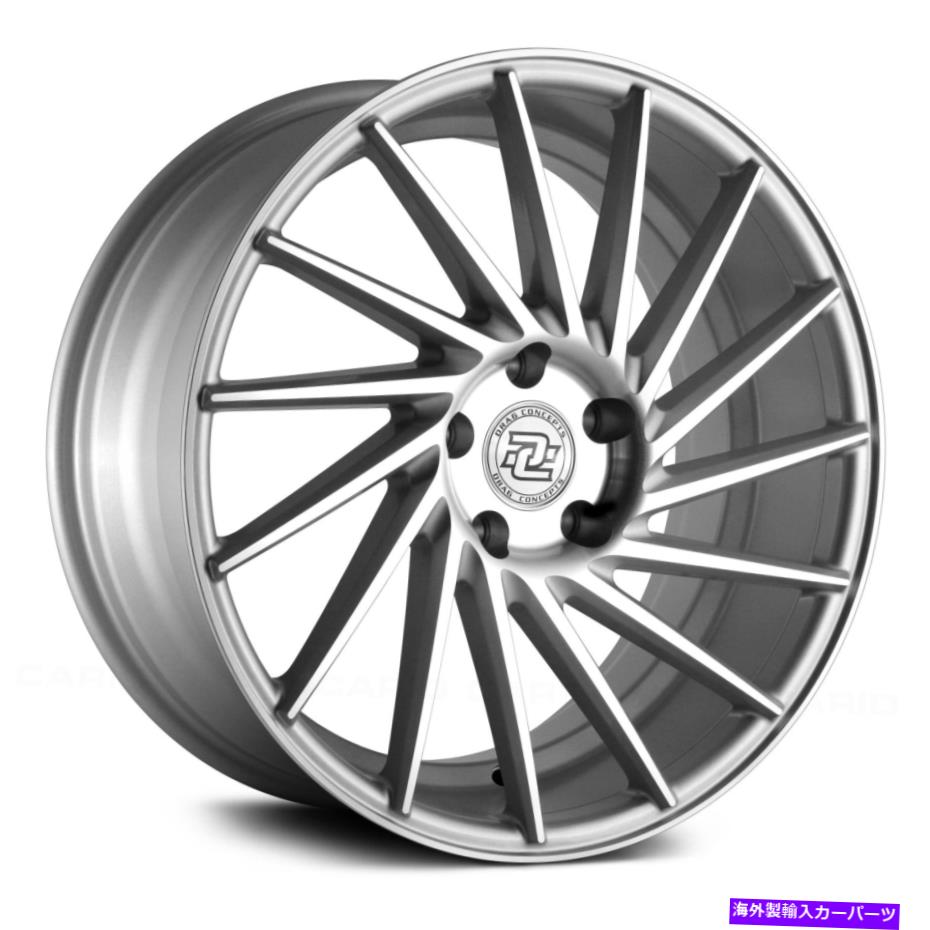 ホイール　４本セット ドラッグコンセプトR-36ホイール18x8（35、5x114.3、73.1）4のシルバーリムセット Drag Concepts R-36 Wheels 18x8 (35, 5x114.3, 73.1) Silver Rims Set of 4【並行輸入品】