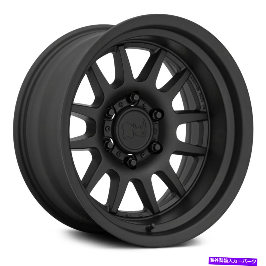 ホイール　４本セット ブラックサイガイドホイール17x9（0、6x114.3、66.06）4のブラックリムセット Black Rhino GUIDE Wheels 17x9 (0, 6x114.3, 66.06) Black Rims Set of 4【並行輸入品】｜Us Custom Parts Shop USDM