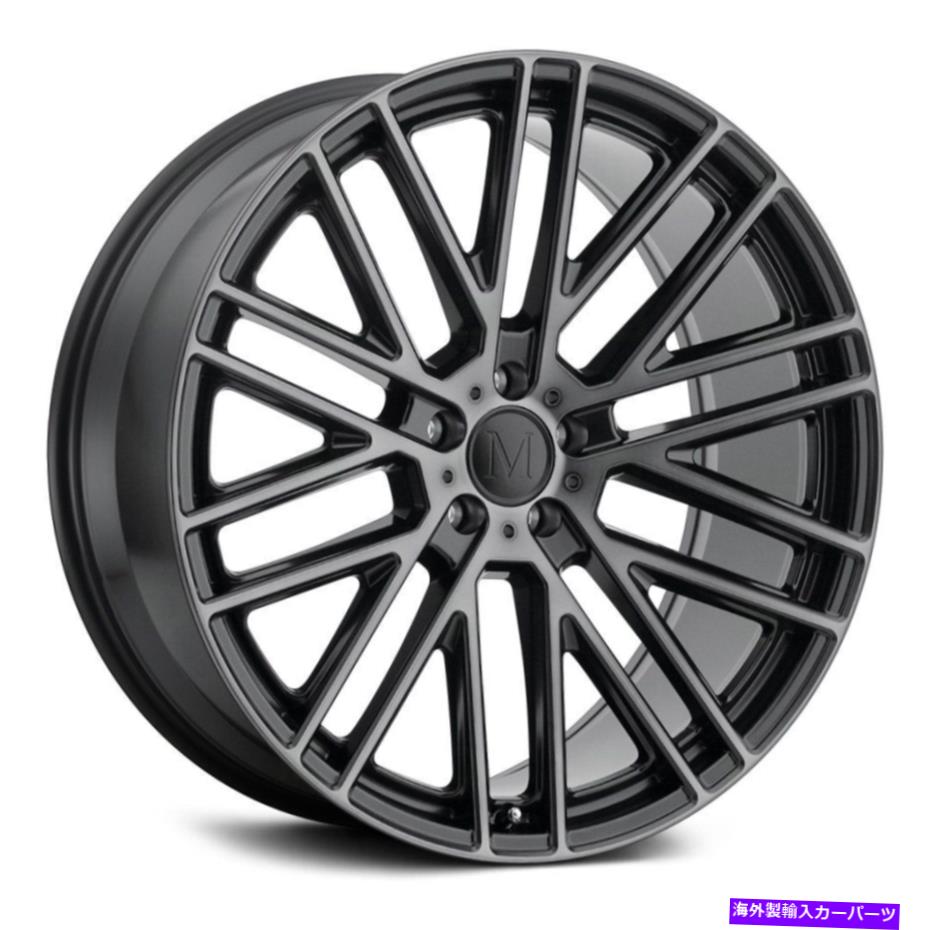 ホイール　４本セット マンドラスマッシュホイール18x9.5（50、5x112、66.56）4のブラックリムセット Mandrus MASCHE Wheels 18x9.5 (50, 5x112, 66.56) Black Rims Set of 4【並行輸入品】