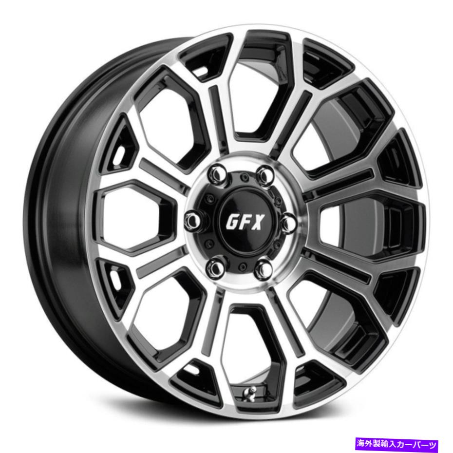 ホイール　４本セット G-FX TR19ホイール17x8.5（18、6x139.7、106.2）4のブラックリムセット G-FX TR19 Wheels 17x8.5 (18, 6x139.7, 106.2) Black Rims Set of 4【並行輸入品】