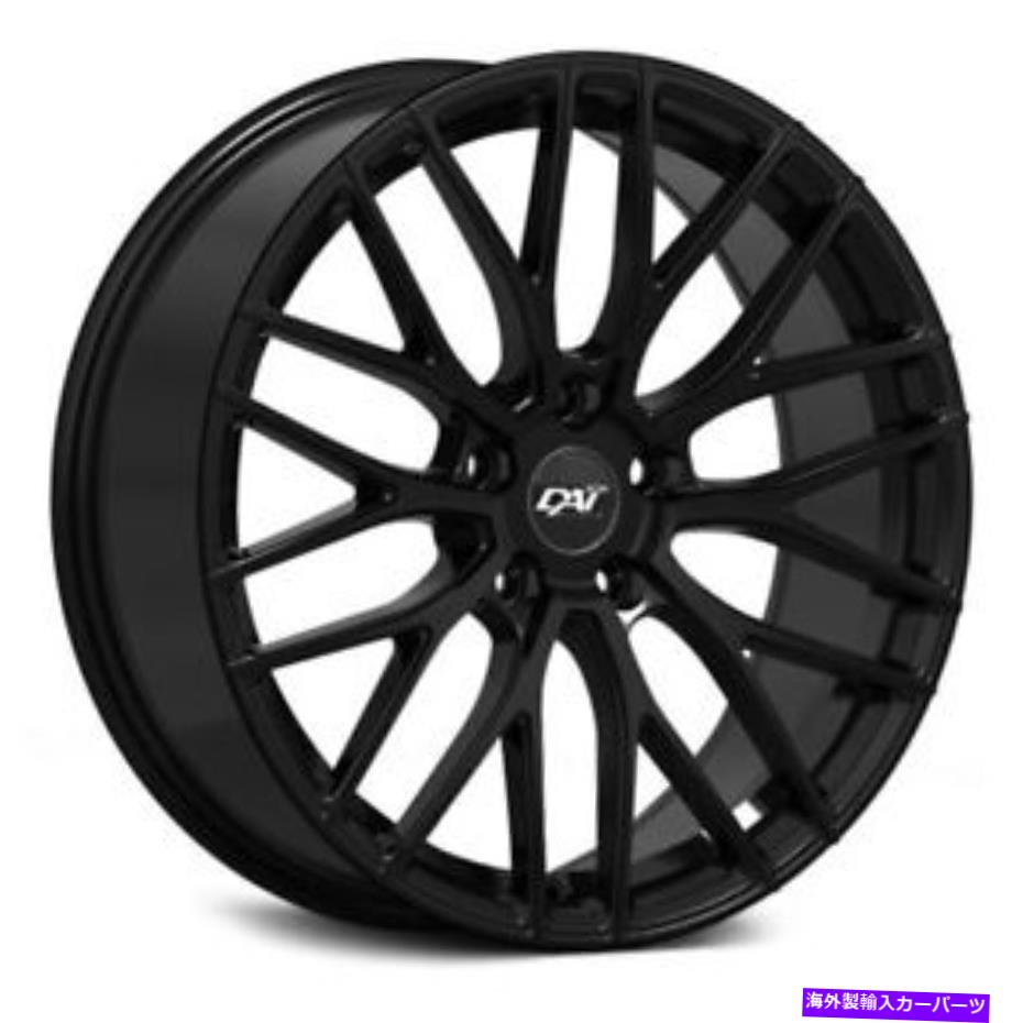 ホイール　４本セット Dai Alloys DW83 Rennsport Wheels 19x8（42、5x108、63.4）4のブラックリムセット DAI Alloys DW83 RENNSPORT Wheels 19x8 (42, 5x108, 63.4) Black Rims Set of 4【並行輸入品】