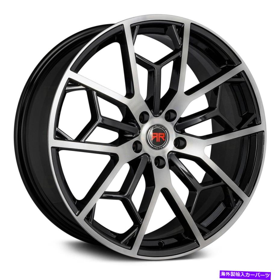 ホイール 4本セット Revolution Racing RR23ホイール17x7.5(40、5x114.3、73.1)4のブラックリムセット Revolution Racing RR23 Wheels 17x7.5 (40, 5x114.3, 73.1) Black Rims Set of 4【並行輸入品】|Us Custom Parts Shop USDM