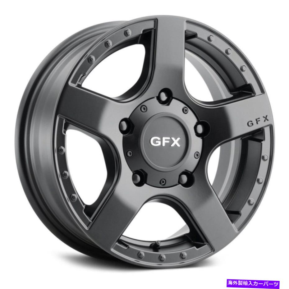 ホイール　４本セット G-FX MV1ホイール16x6.5（45、5x130、84.1）4のブラックリムセット G-FX MV1 Wheels 16x6.5 (45, 5x130, 84.1) Black Rims Set of 4【並行輸入品】