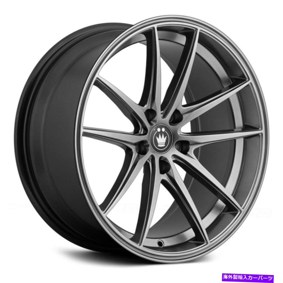 ホイール 4本セット Konig Oversteer Wheels 19x9.5(40、5x114.3、73.1)4の灰色のリムセット Konig OVERSTEER Wheels 19x9.5 (40, 5x114.3, 73.1) Gray Rims Set of 4【並行輸入品】|Us Custom Parts Shop USDM