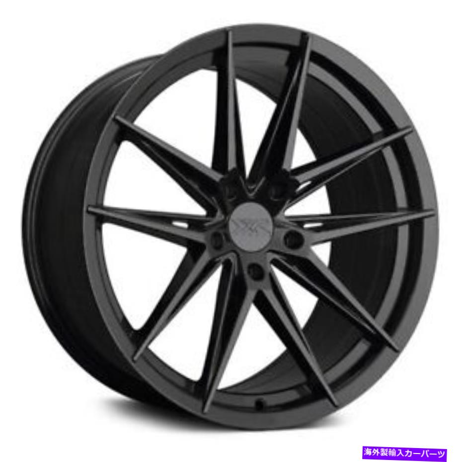 ホイール　４本セット XXR 577ホイール19x8.5（20、5x114.3、73.1）4のブラックリムセット XXR 577 Wheels 19x8.5 (20, 5x114.3, 73.1) Black Rims Set of 4【並行輸入品】