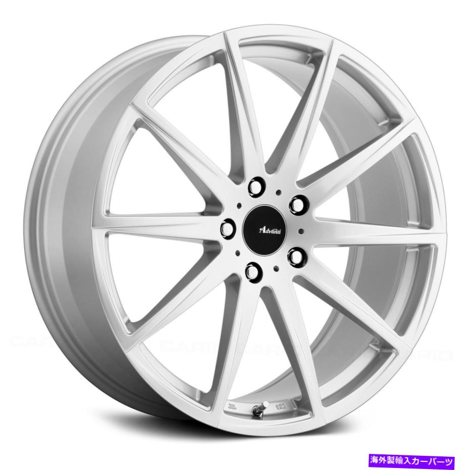 ホイール 4本セット Advanti Racing Dieci Wheels 19x9.5(35、5x120.65、74.1)シルバーリムセット4 Advanti Racing DIECI Wheels 19x9.5 (35, 5x120.65, 74.1) Silver Rims Set of 4【並行輸入品】|Us Custom Parts Shop USDM