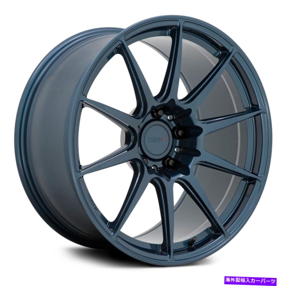 ホイール　４本セット TSW Kemora Wheels 18x9.5（25、5x114.3、76.1）4の青いリムセット TSW KEMORA Wheels 18x9.5 (25, 5x114.3, 76.1) Blue Rims Set of 4【並行輸入品】