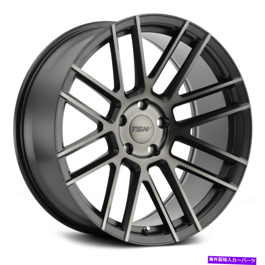 ホイール　４本セット TSW MOSPORTホイール18x8.5（40、5x114.3、76.1）4のブラックリムセット TSW MOSPORT Wheels 18x8.5 (40, 5x114.3, 76.1) Black Rims Set of 4【並行輸入品】