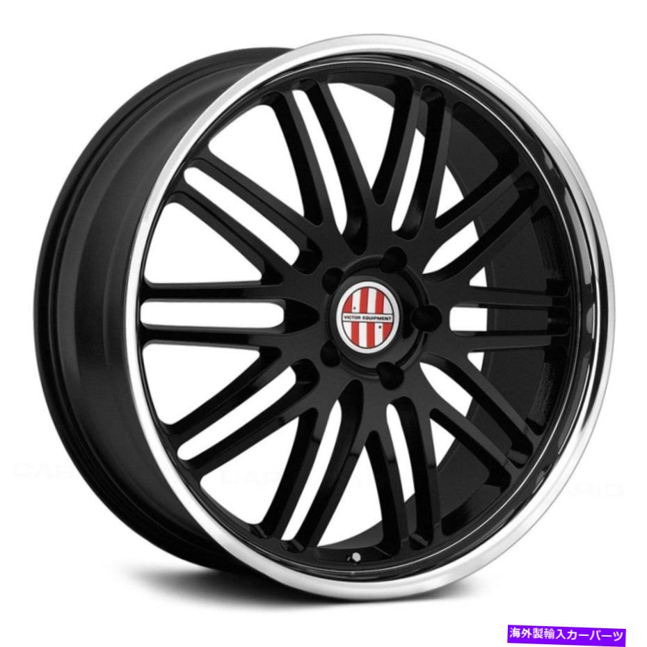 ホイール　４本セット Victor Lemans Wheels 19x11（36、5x130、71.5）4のブラックリムセット Victor LEMANS Wheels 19x11 (36, 5x130, 71.5) Black Rims Set of 4【並行輸入品】