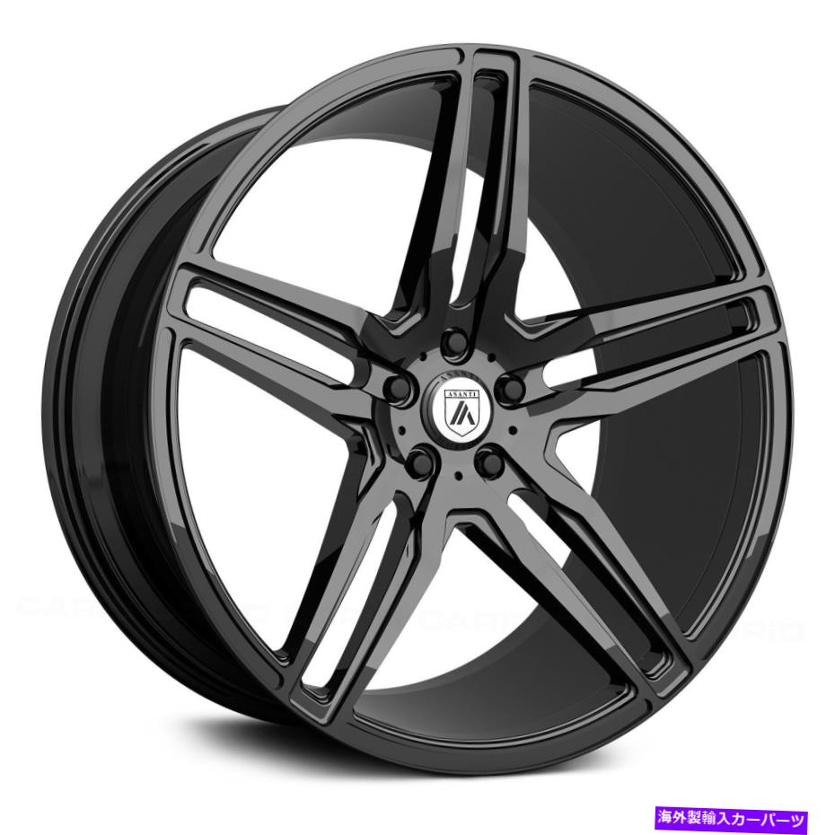 ホイール　４本セット asanti abl-12 orionホイール20x8.5（38、5x114.3、72.56）4のブラックリムセット Asanti ABL-12 ORION Wheels 20x8.5 (38, 5x114.3, 72.56) Black Rims Set of 4【並行輸入品】