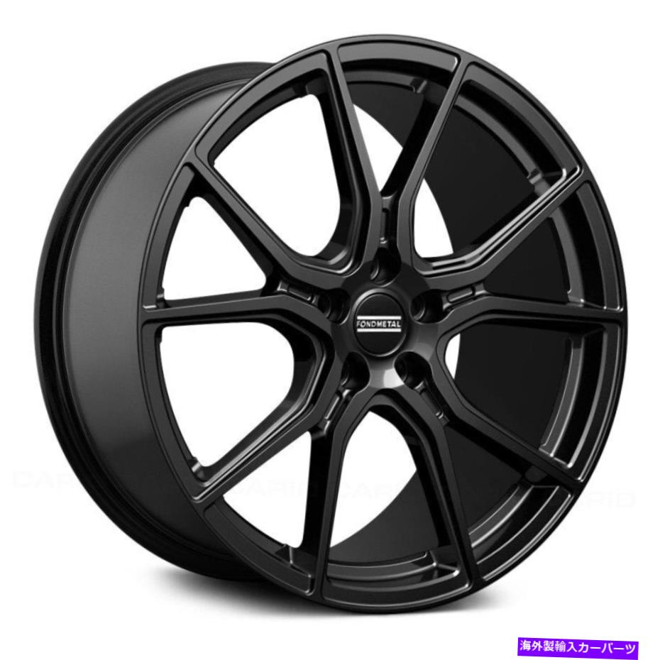 ホイール　４本セット Fondmetal STC-45ホイール20x10.5（45、5x114.3、74.1）4のブラックリムセット Fondmetal STC-45 Wheels 20x10.5 (45, 5x114.3, 74.1) Black Rims Set of 4【並行輸入品】