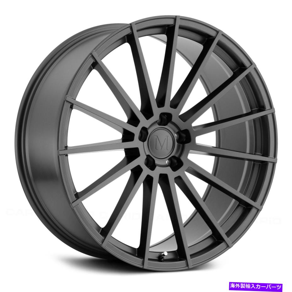 ホイール　４本セット マンドラススターリングホイール19x9.5（50、5x112、66.56）4のガンメタルリムセット Mandrus STIRLING Wheels 19x9.5 (50, 5x112, 66.56) Gunmetal Rims Set of 4【並行輸入品】