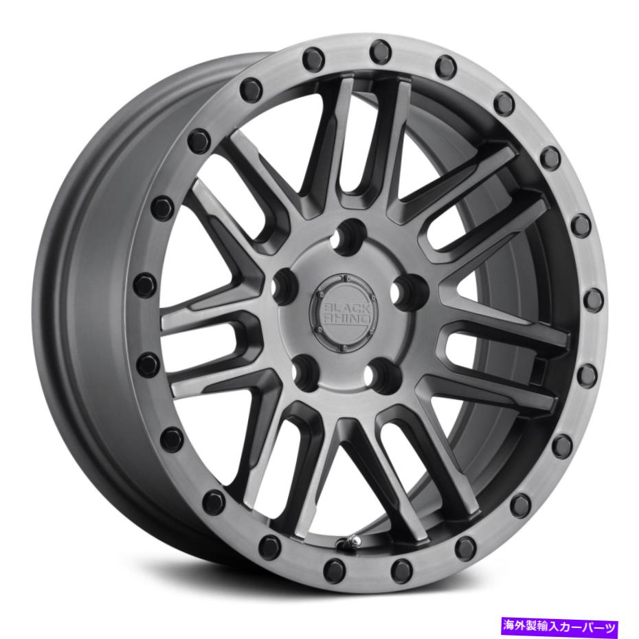 ホイール　４本セット ブラックサイアーチホイール17x8（30、5x114.3、76.1）4のガンメタルリムセット Black Rhino ARCHES Wheels 17x8 (30, 5x114.3, 76.1) Gunmetal Rims Set of 4【並行輸入品】