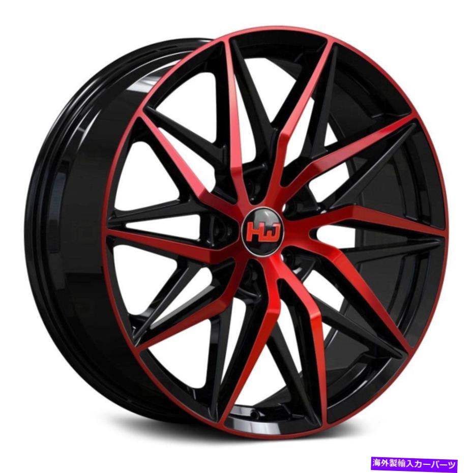 ホイール 4本セット HEMI HM6ホイール20x8(38、5x114.3、73.1)4のブラックリムセット Hemi HM6 Wheels 20x8 (38, 5x114.3, 73.1) Black Rims Set of 4【並行輸入品】|Us Custom Parts Shop USDM