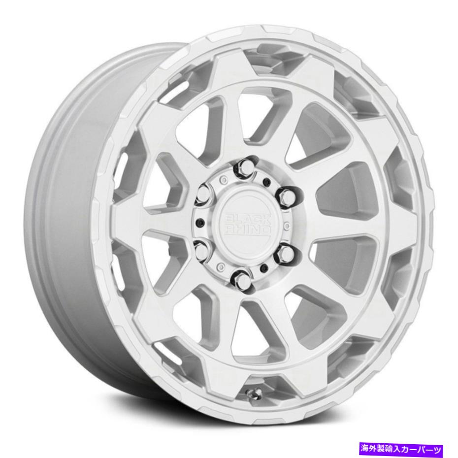 ホイール　４本セット ブラックサイロローターホイール18x9（-18、5x127、71.5）4のシルバーリムセット Black Rhino ROTOR Wheels 18x9 (-18, 5x127, 71.5) Silver Rims Set of 4【並行輸入品】 323,879円