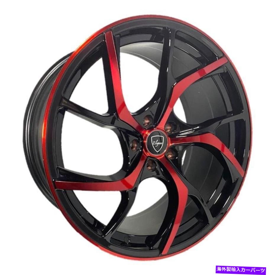 ホイール　４本セット エレガントなE008ホイール20x8.5（35、5x114.3、72.6）グロスリムセット4 Elegant E008 Wheels 20x8.5 (35, 5x114.3, 72.6) Gloss Rims Set of 4【並行輸入品】
