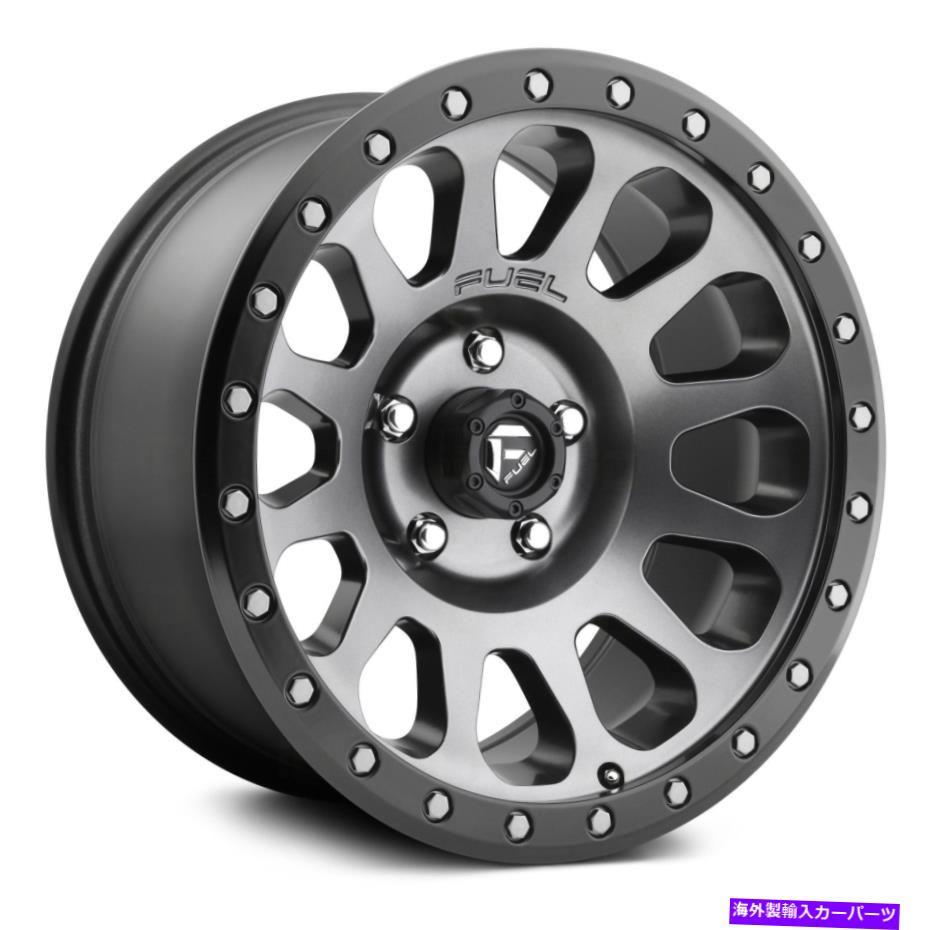 ホイール　４本セット 燃料D601ベクター1PCホイール17x8.5（7、6x139.7、108）4のガンメタルリムセット Fuel D601 VECTOR 1PC Wheels 17x8.5 (7, 6x139.7, 108) Gunmetal Rims Set of 4【並行輸入品】