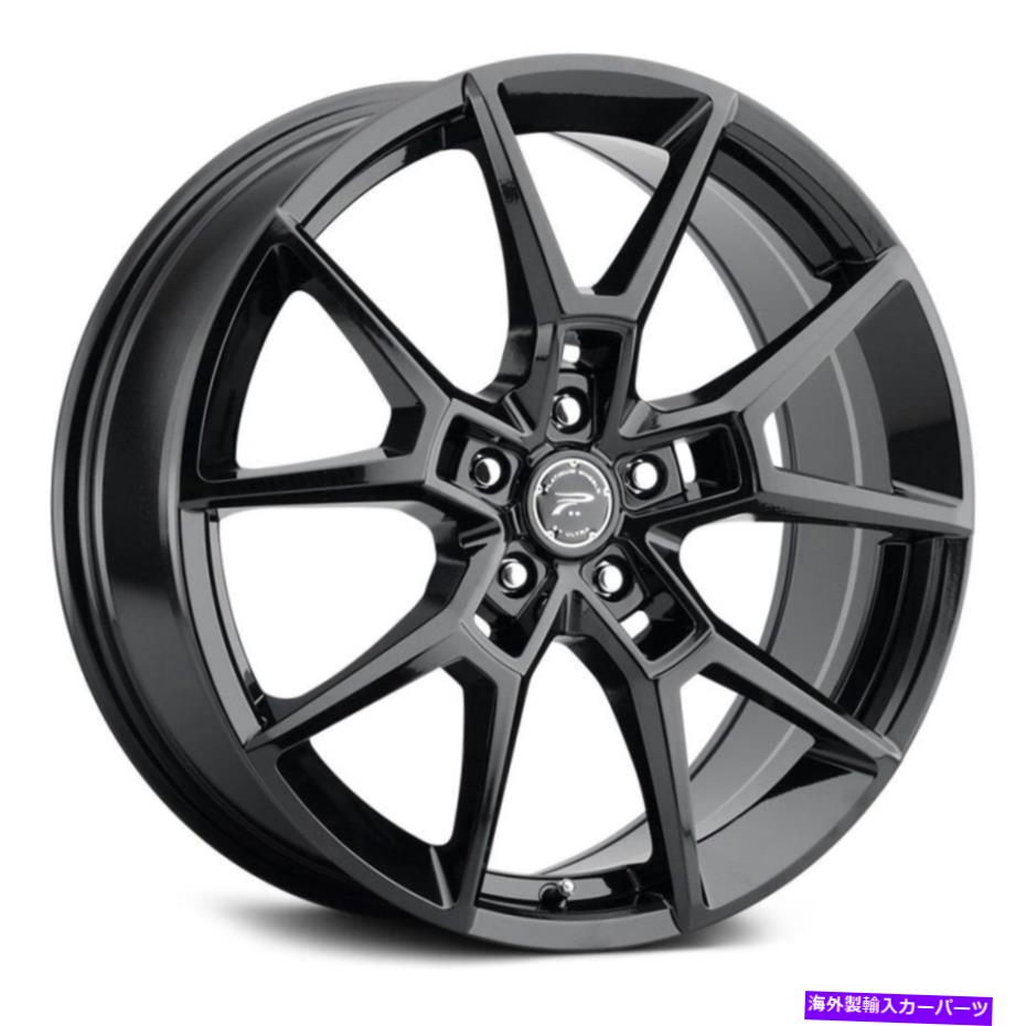 ホイール　４本セット プラチナ462BKマトリックスホイール20x8.5（40、5x120.65、74.1）4のブラックリムセット Platinum 462BK MATRIX Wheels 20x8.5 (40, 5x120.65, 74.1) Black Rims Set of 4【並行輸入品】