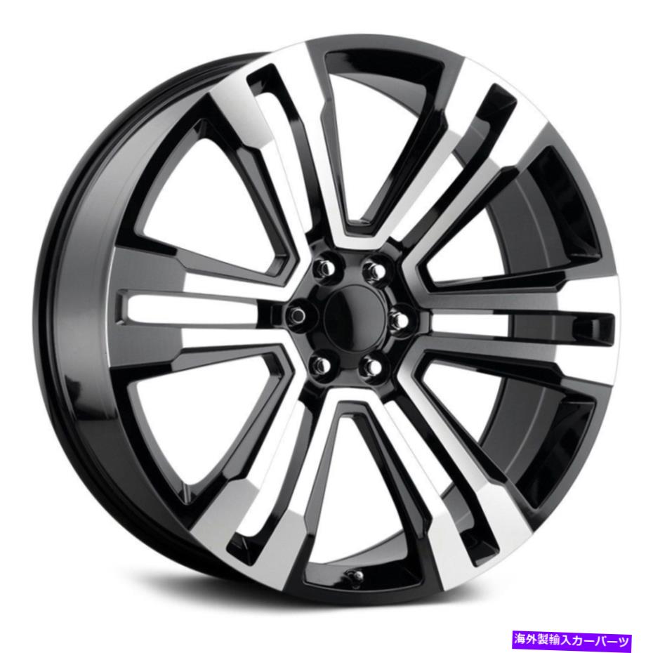 ホイール　４本セット レプリカ技術RT-4ホイール22x9（15、6x139.7、78.1）4のブラックリムセット Replica Tech RT-4 Wheels 22x9 (15, 6x139.7, 78.1) Black Rims Set of 4【並行輸入品】 313,533円